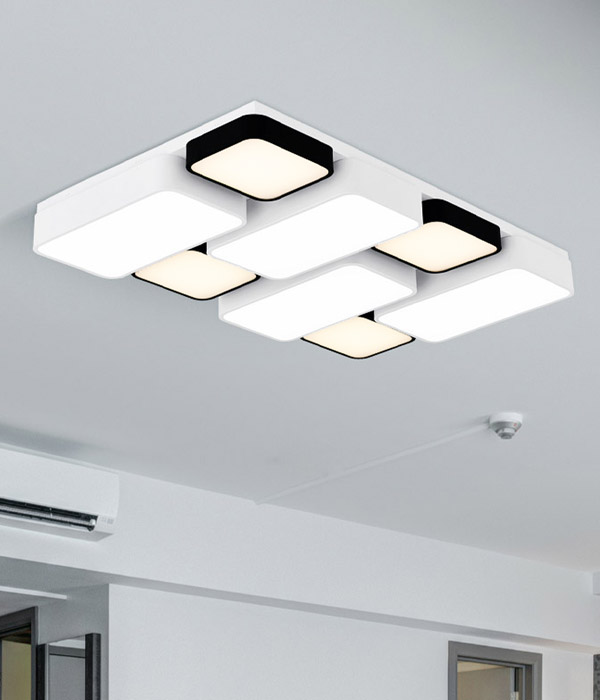 미크스 8등 200W 국산LED 아파트거실조명