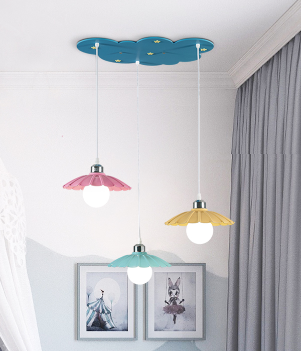 꽃구름 3등 아이방 펜던트 아이방조명